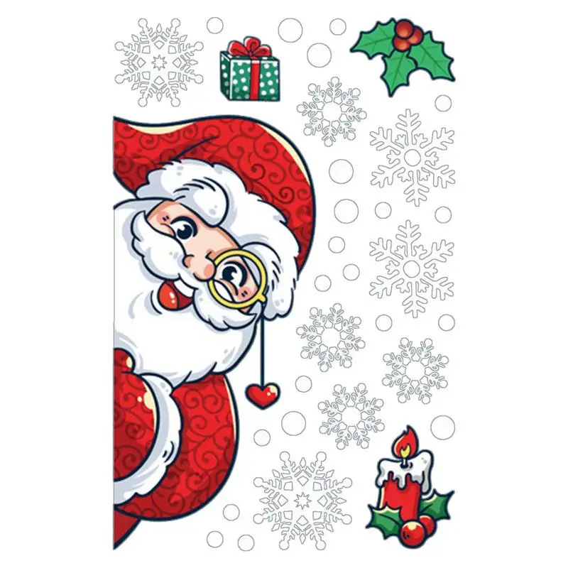 Window Decals For Christmas Winter Snowflake Static Clings Christmas Ambience Window Decor Accessories For Tiles Household