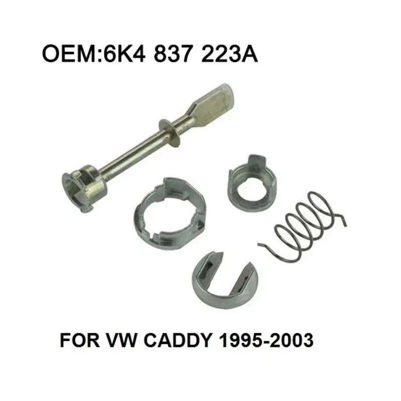 Zestaw naprawczy cylindra zamka drzwi do Seat Ibiza 4/5 (1999-2002) przedni lewy lub prawy 5-częściowy 6K4 837 223A
