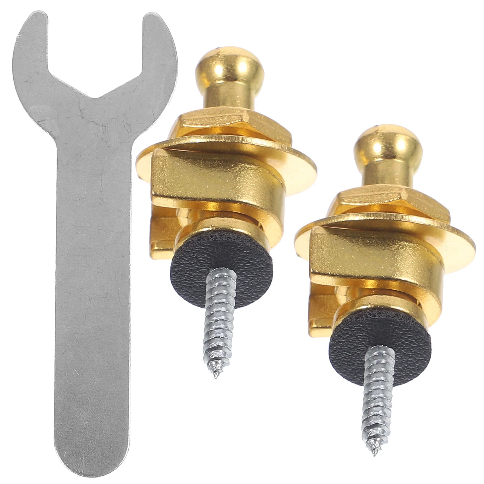

2 Pcs Guitar Studs Electric Strap Button Straps Acoustic Ballad Buttons Pins Metal Lock for