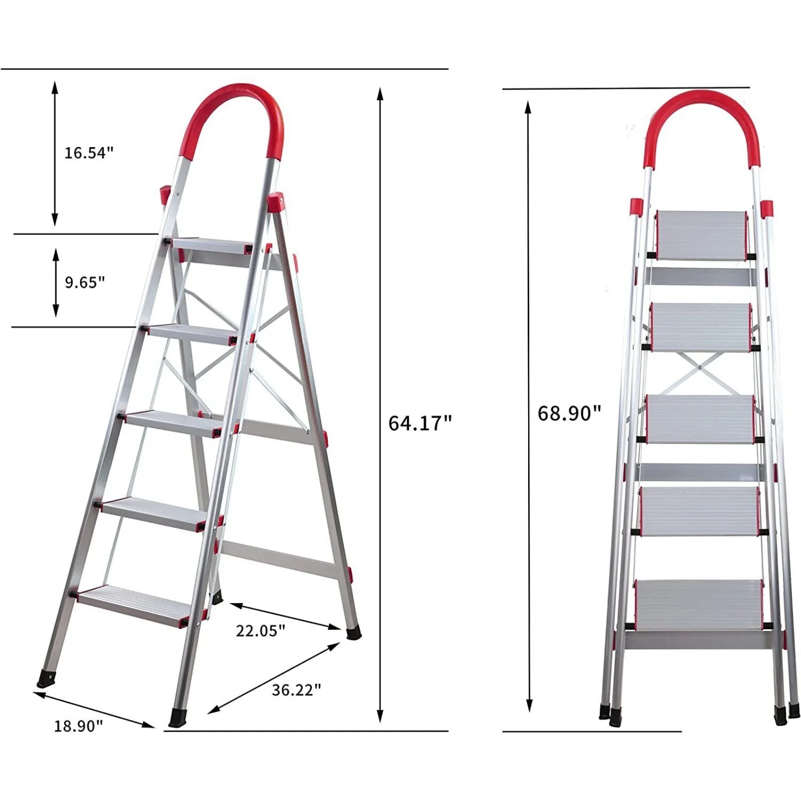 Solid Wide Ladder Belt Handle, Convenient Handle, US 3-5, 330 lbs-