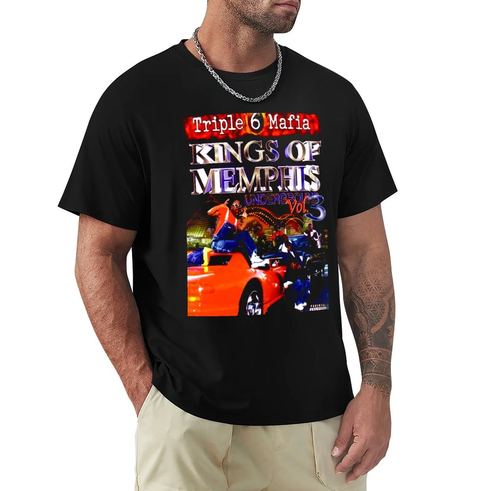 Three Six Mafia T-Shirt new edition t shirt Anime t-shirt mens long sleeve t shirts