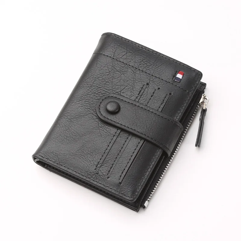 

New Men's Wallet Fashion Business Pu Wallets Multi-card Slot Card Holder Coin Purse
