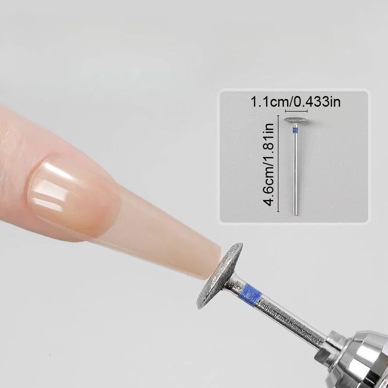 Removal Head Diamond Electric Nail Drill Bit Disc Grinding Burr T Mills Grinder Cuticle Cutter Art Tools Nail Polishing Bits