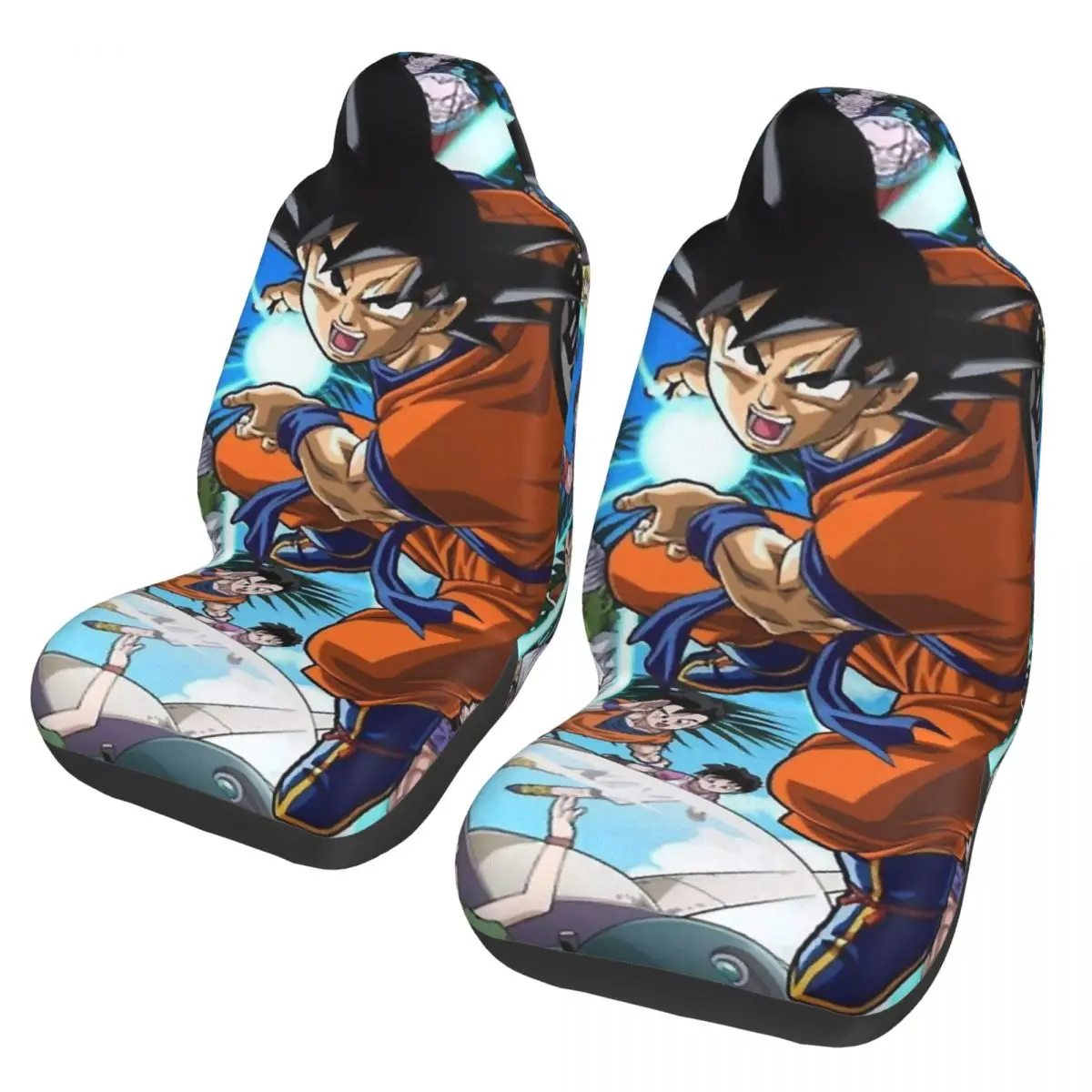 

Чехлы для автомобильных сидений DragonBallZ, универсальные чехлы для сидений автомобилей, внедорожников и грузовиков.