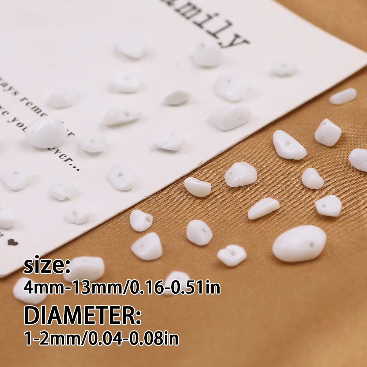 4-13mm Natural Small White Howlite Irregular Chip Beads Crushed Stone Loose Beads for DIY Bracelet Necklace Jewelry Making