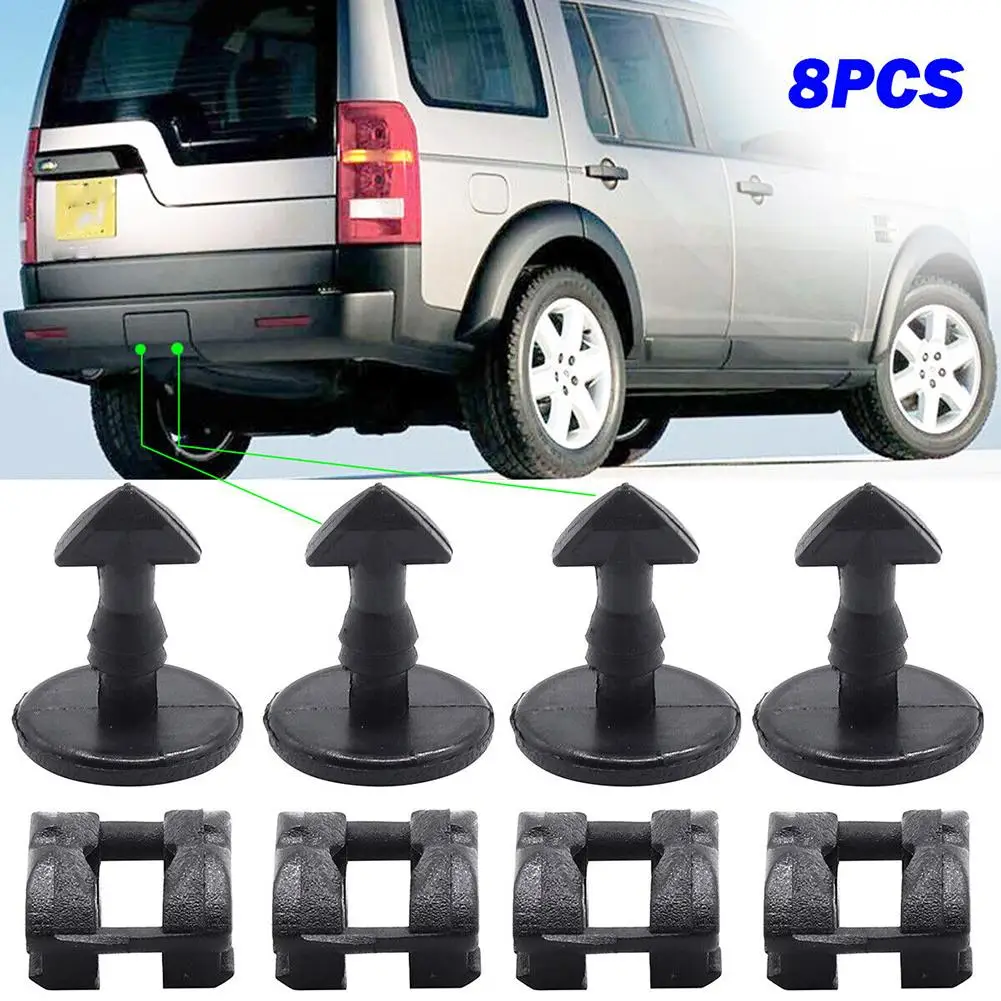 4sets For Land Sport Discovery Sport 3 4 LR2 LR3 LR4 Freelander 2 Rear Bumper Turn Lock Twist Clips Tow Eye Cover