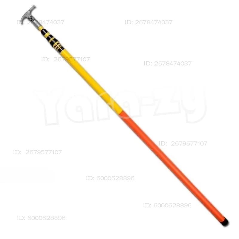 3-4 Meter FRP Triangle Telescopic Hot Stick Fiberglass High Voltage Insulated Operating Rod For Power Grid Live Line Maintenance
