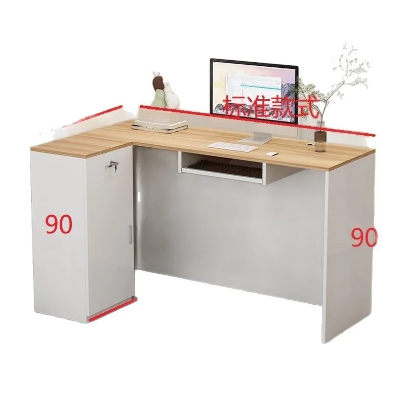 Store simple bar counter women's clothing beauty salon front desk cabinet, modern reception corner