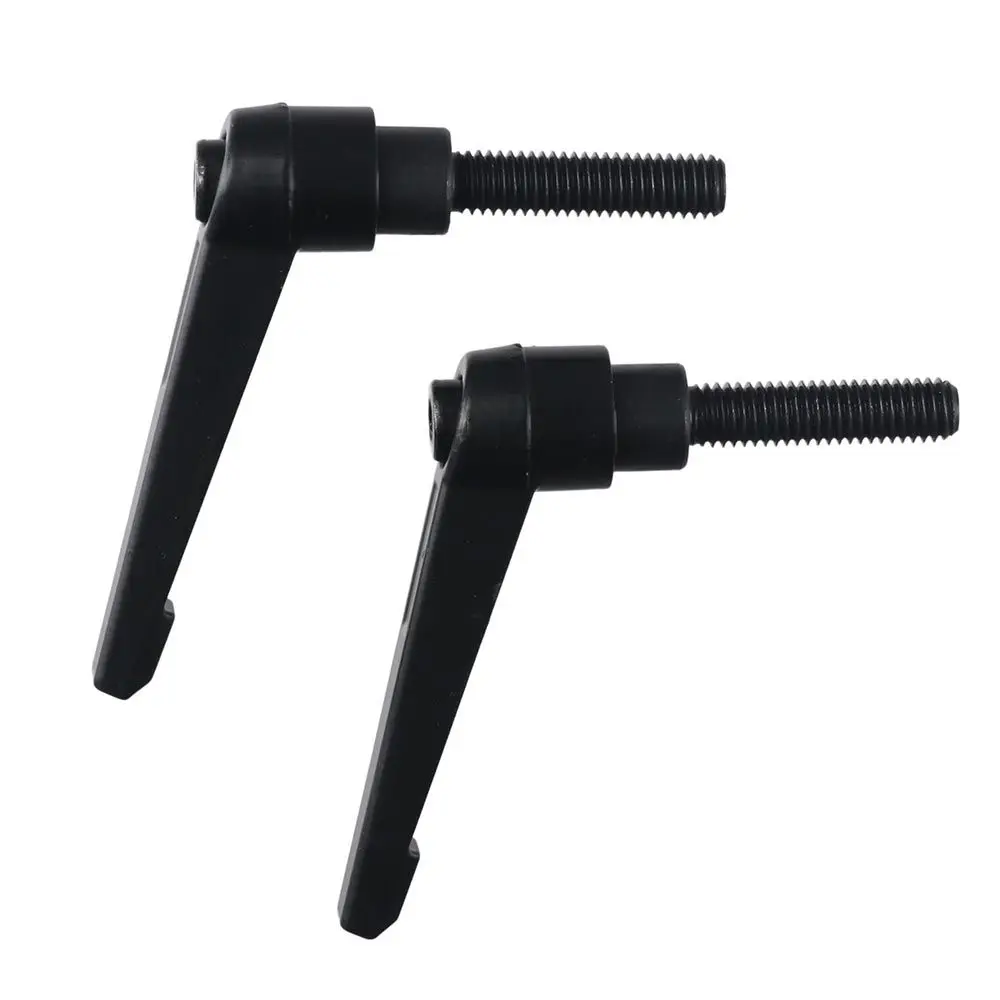 2pcs M8*32 M8 X 32mm Thread Handle Alloy Steel Adjustable Push Button Ratchet Black Rotating Screw Handles Packaging Machinery
