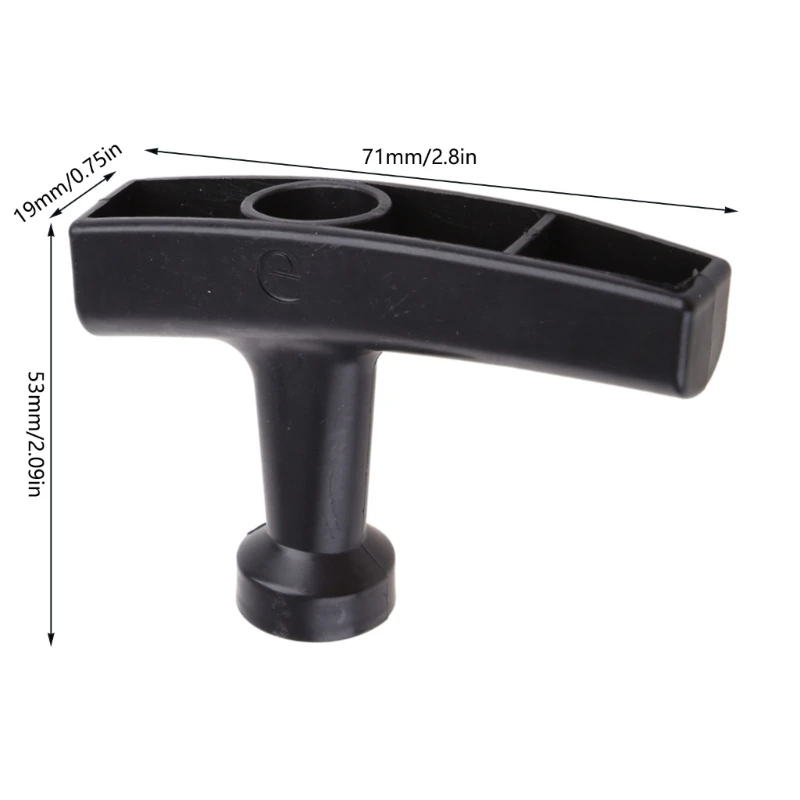 Startergriff, Rückstoßstarter, Zuggriff, Gartenwerkzeugteile für Rasenmäher, Generator, Kettensäge, bequem zu halten