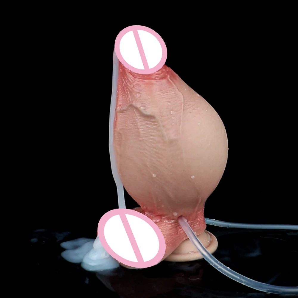 LEZEE نفخ دسار التدفق القضيب قضبان اصطناعية واقعية القذف الإناث نفخ الاستمناء المكونات الشرج الجنس لعب للنساء #5