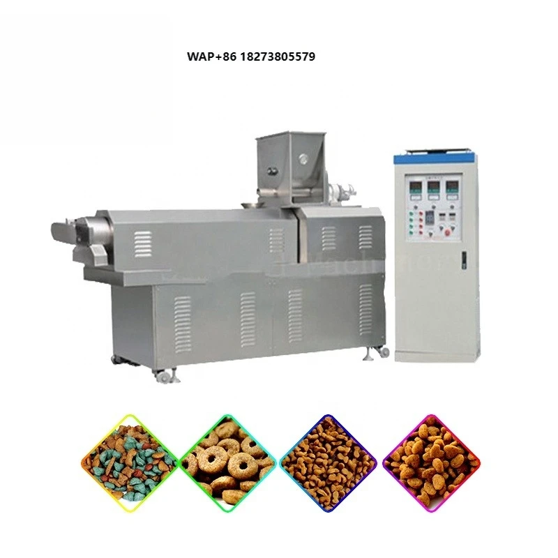Hot Selling Factory Direct Dry Cat Dog Food Extruder Machine Motor Engine Pet Food Processing Equipment for Manufacturing Plants