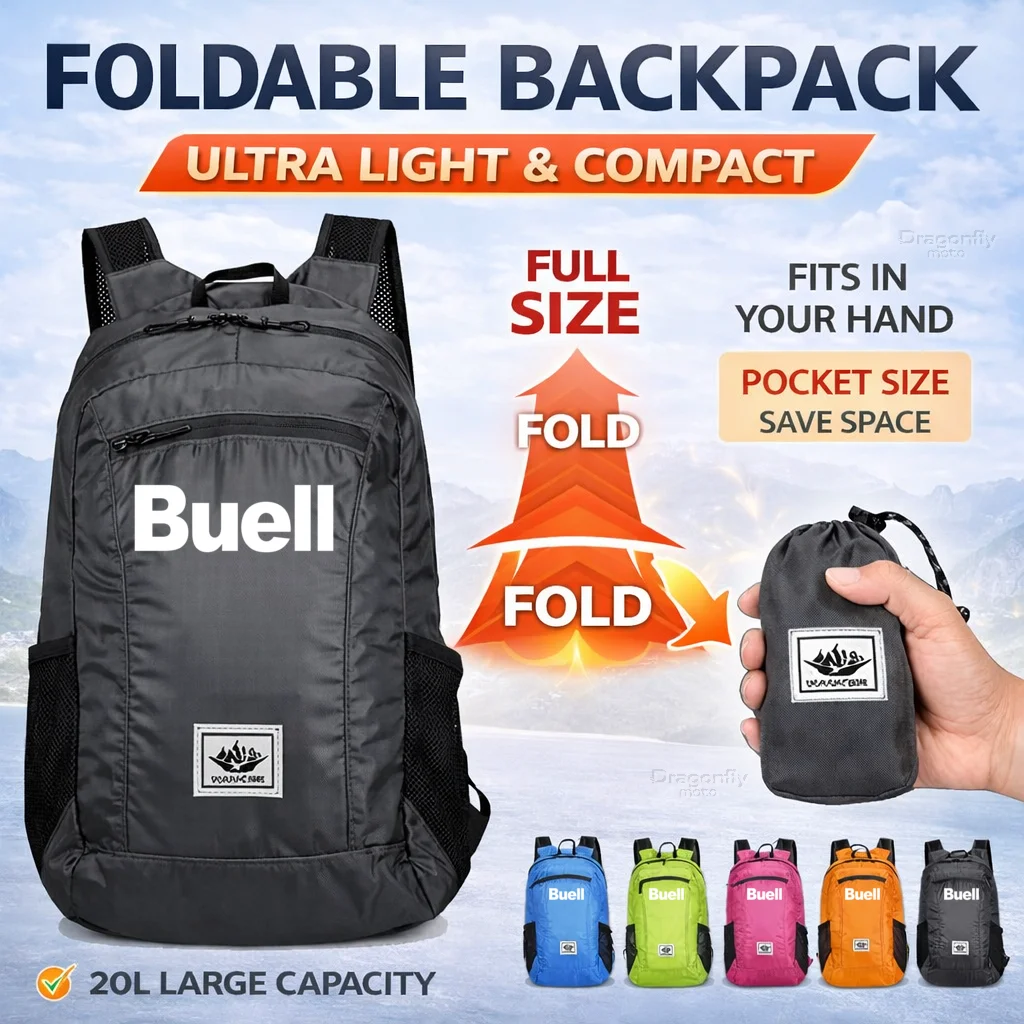 

Складной мотоциклетный рюкзак на 20 л для Buell 1125R 1125CR XB12R XB12Ss XB12Scg Ulysses XB12XT XB9, портативный, сверхлегкий, для активного отдыха