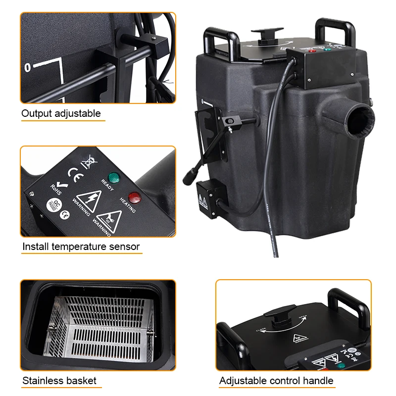 Marslite 3500w 6000w Dry Ice Fog Machine Wedding Stage Party Low Lying Fog Machine Smoke Fog Machine