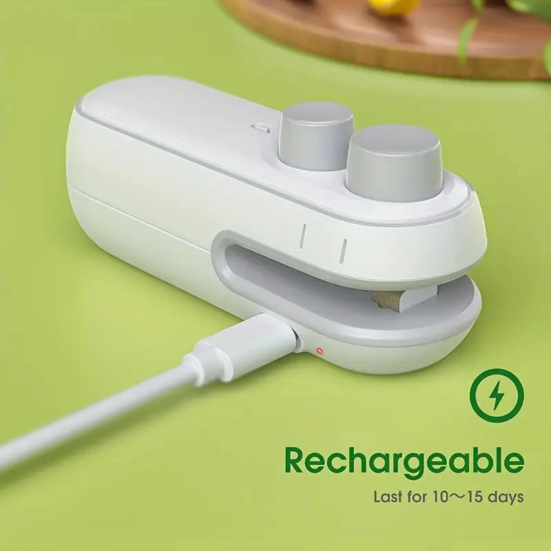 

Mini Heat Bag Sealing Machine Package Sealer Bags Plastic Food Clip Bag Handheld Food Packaging Heat