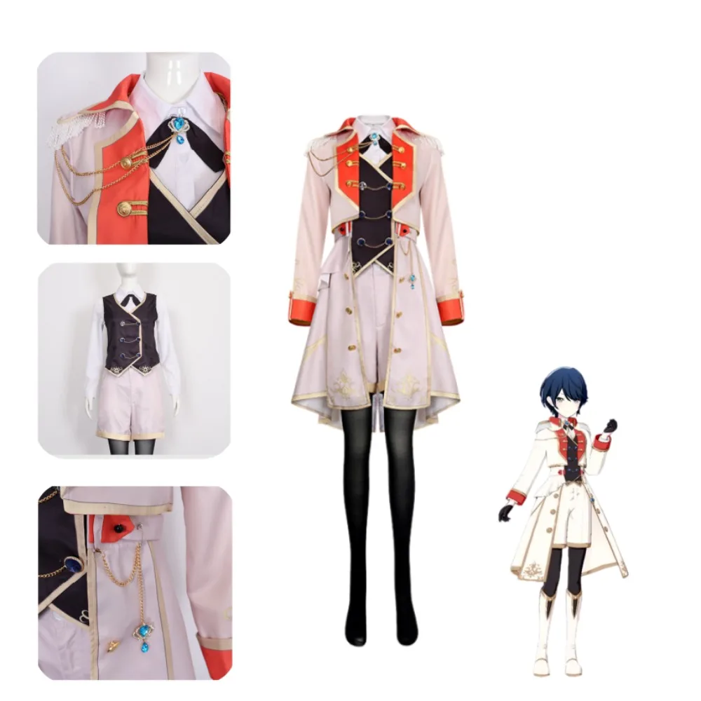 

Leo/need Ichika Hoshino Cosplay Costume Knight Uniform Full Set with Delicate Accessories Adult Women Halloween Comic Con Outfit