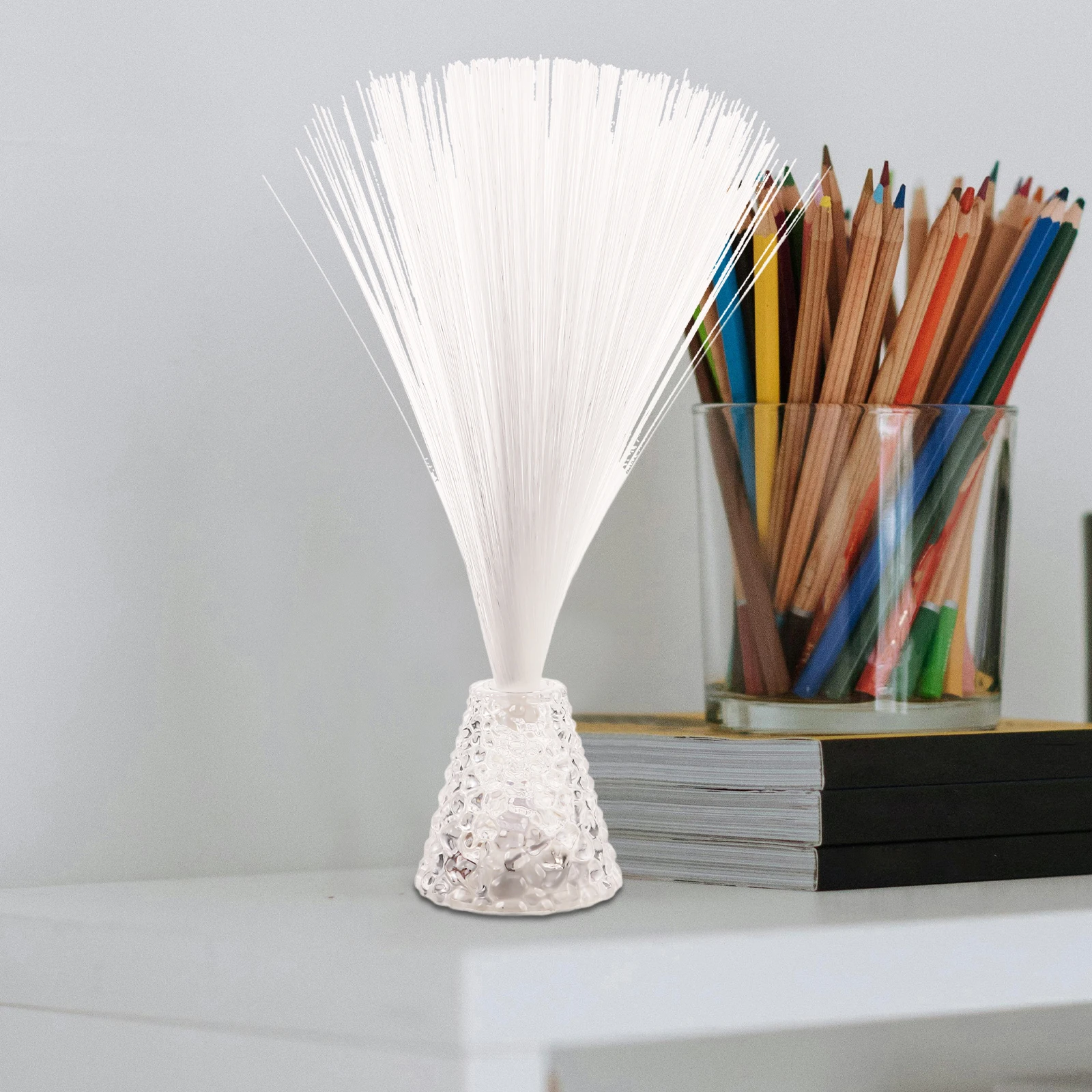 

Fiber Optic Decorative Lamp LED Base Colorful Mood Lights Calming Atmosphere Indoor Festival Lighting Fiber Fountain Night