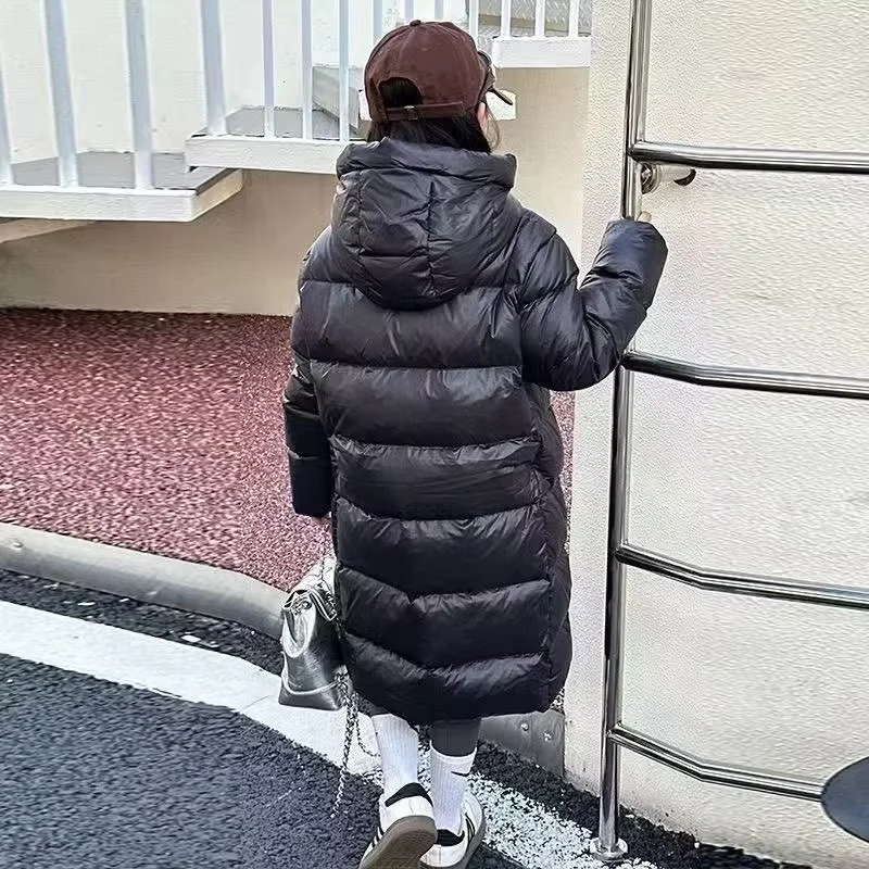 Children's Winter Down Cotton Jacket Boy and Girl Printing Flower Clothes Loose Korean Version Coat Thicken Warm Snowsuit 5-15Y