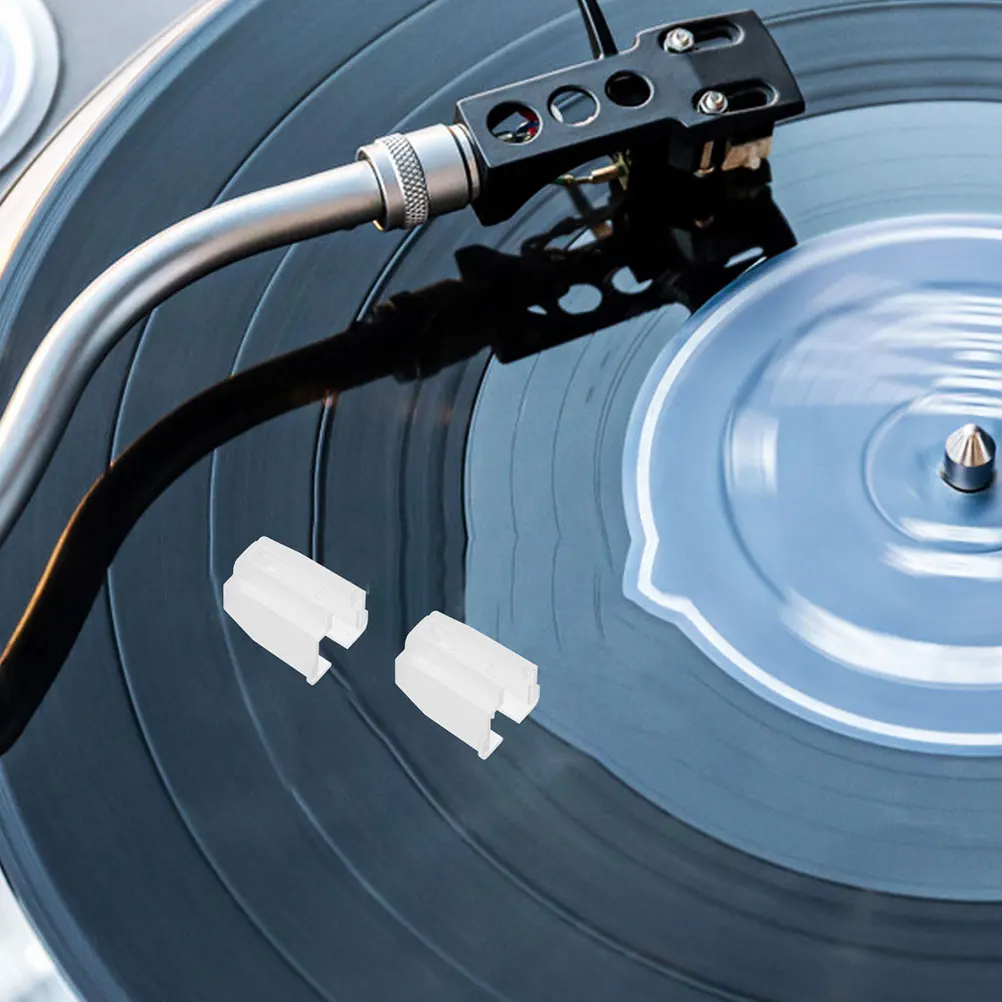 

5pcs Stylus Cartridge Protective Cover for Turntable Needle Red Crystal Dust Cover Vinyl Record Player Accessories