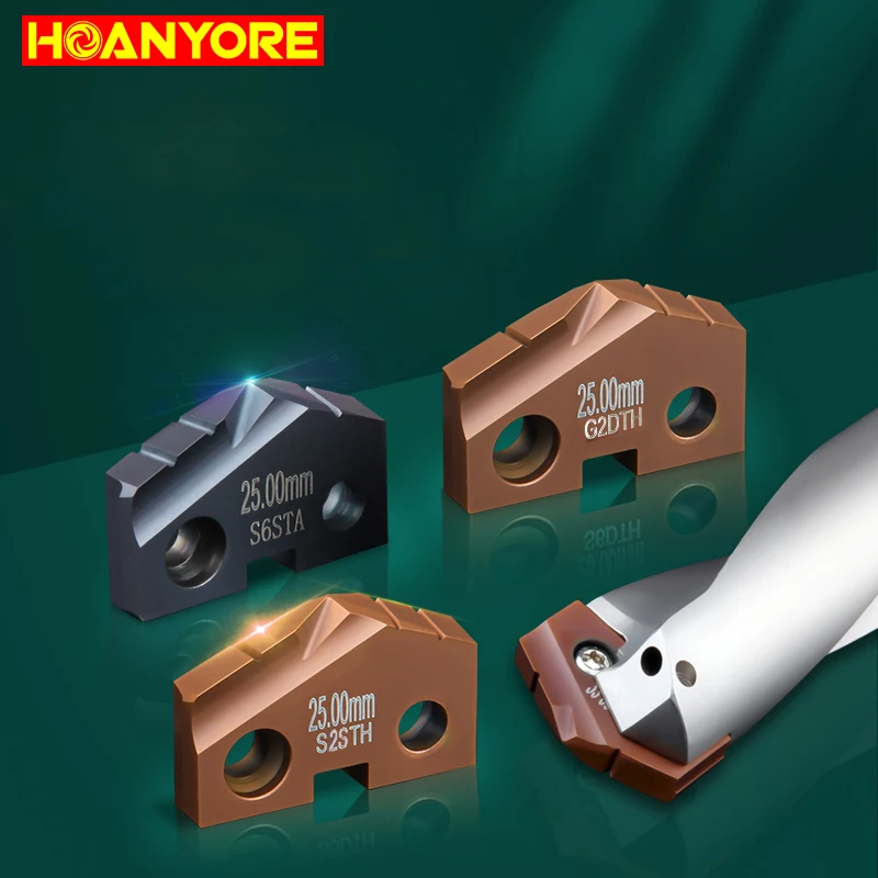 HOANYORE 1pc Insert for Spade Drill CNC Carbide Insert G2STA G2DTH High Speed Steel Insert S6STA S6STH Cobalt HSS Insert S2STA