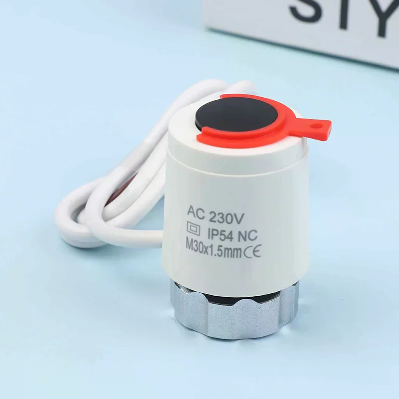 230V NC Valve N58A IP54 Electric Thermal Actuator Radiator For Manifold Underfloor Heating Electric Heating Home Expansion Valve