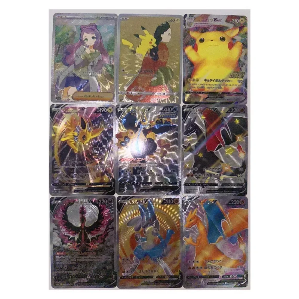 Tarjeta Flash rugosa de Anime de la serie casera de Pokémon japonés, 54 piezas, PTCG, 1th-6th, regalo de vacaciones