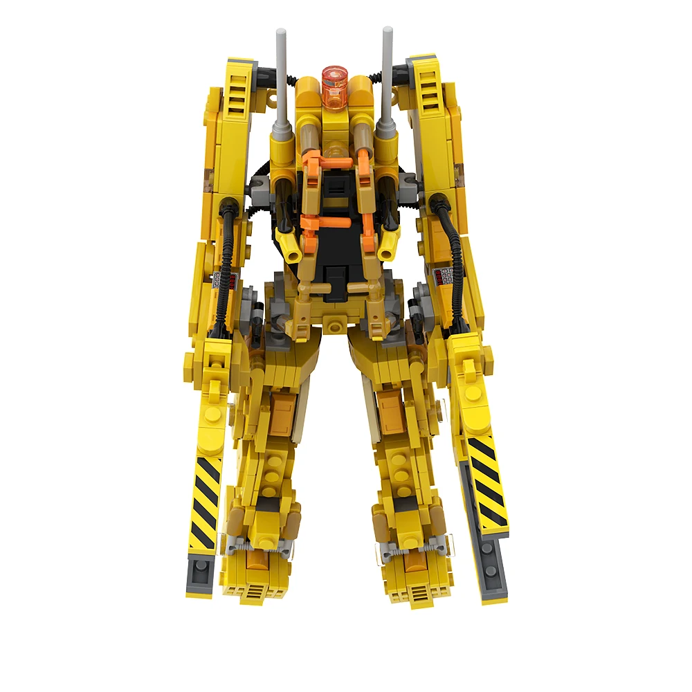 MOC-129373 Micro Aliens Series PART V Building Blocks Mini Size P-5000 Powered Work Loader Robot Brick Figures DIY Toys Kid Gift