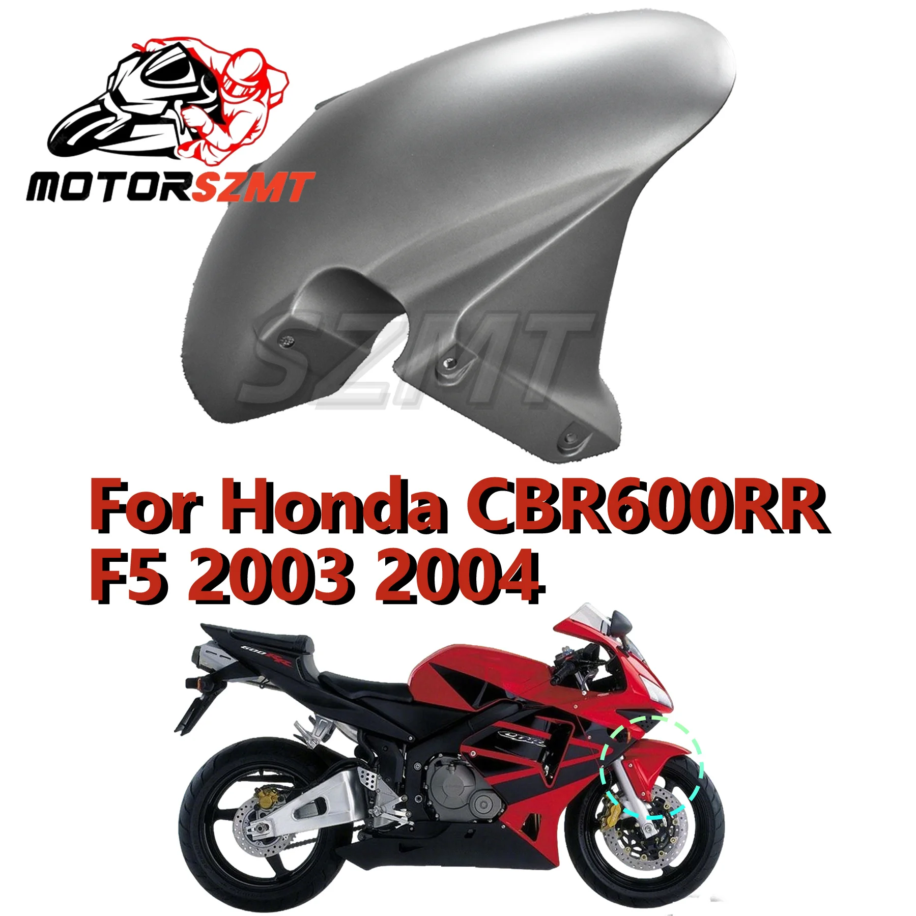 

Передняя шина, обтекатель Hugger, цвет углеродного волокна, подходит для Honda CBR 600RR 2003 2004