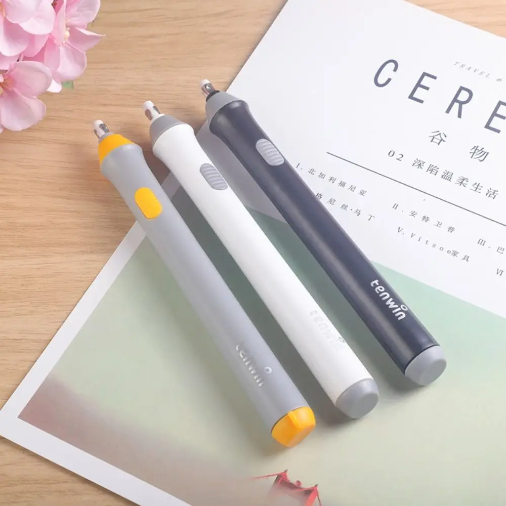 Less Rubber Debris Electric Eraser Core Replacement Labor-saving Pencil Wiping Eraser Traceless Battery Power Automatic Eraser