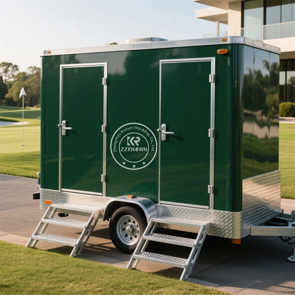 

Mobile Luxury Bathroom Shower And Toilet Toilet Customized Portable Restroom Outdoor Camping Caravan Toilet Trailer