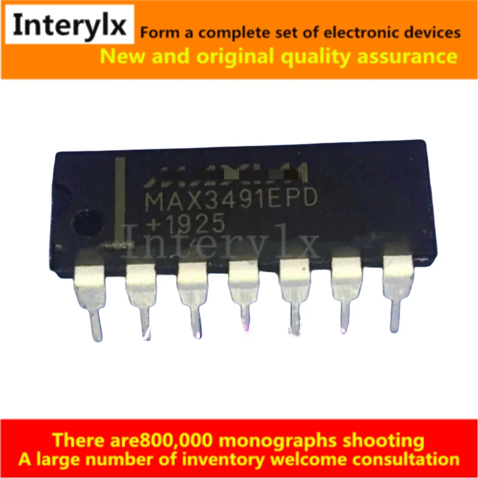 10Pcs/Lot  MAX3491EPD MAX3491 DIP14 BOM