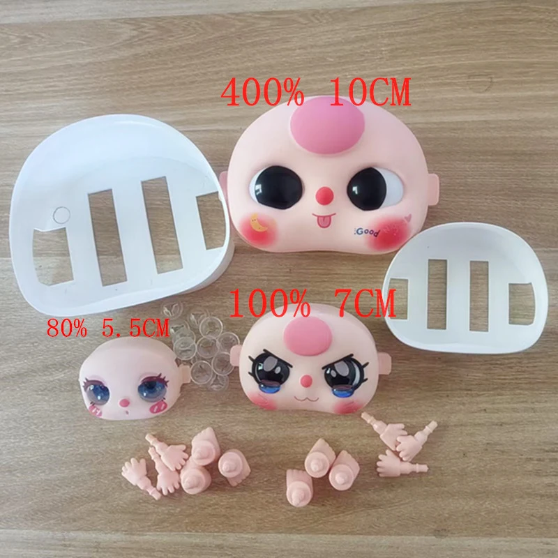 1 Set Doll DIY Accessories 5.5cm/10cm Replacement Face Hand Foot Kit For Baby Three Toy Random Style
