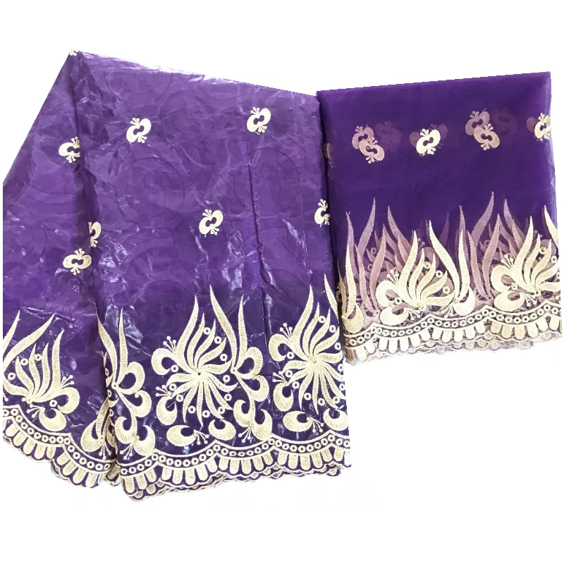 African Bazin Riche Tissues Fabric Embroidery African Print Fabrics Dubai Bridal Lace Nigerian Wedding Dress 5+2 yards/lot