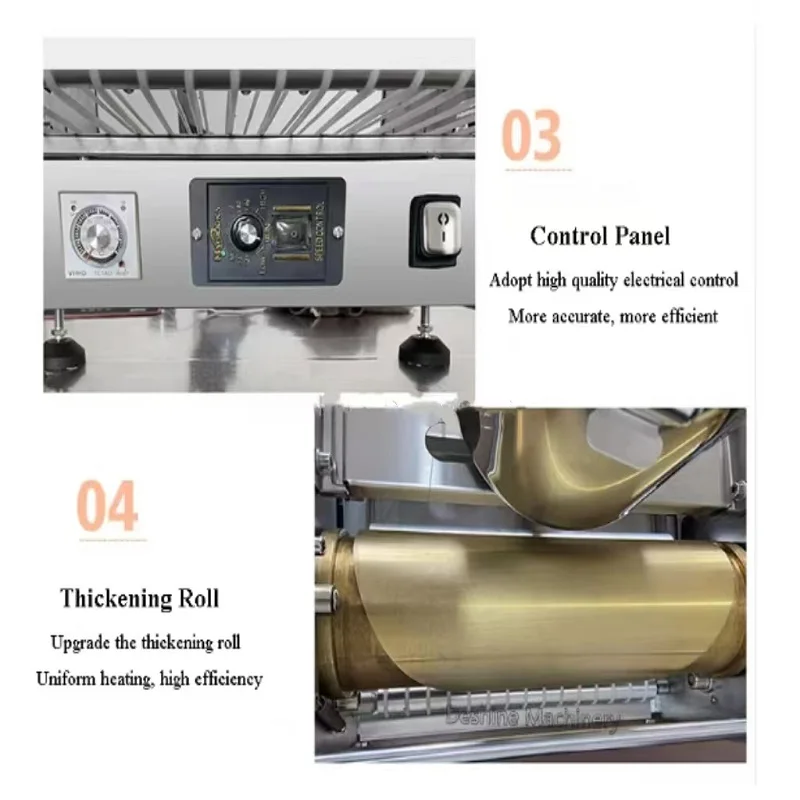 ماكينة صنع الكعك التجارية الصغيرة المانجو دوريان ماتشا فطيرة الجلد التلقائي آلاف طبقة كريب آلة صنع كعكة عيد الميلاد