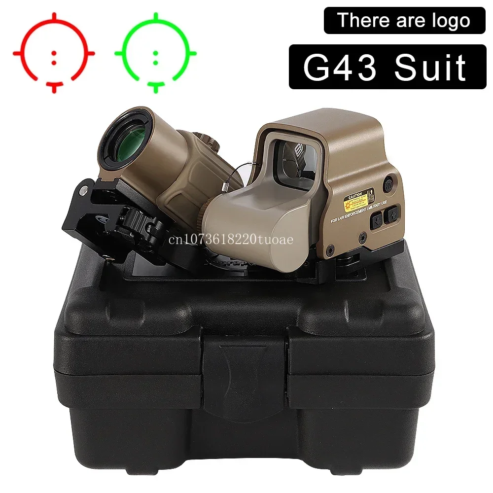 HWS EXPS3 المجسم ريد دوت البصر 558 + G43/G33/G45 3X/5X STS المكبر الهجين البصر كومبو نطاق البندقية للسكك الحديدية 20 مللي متر