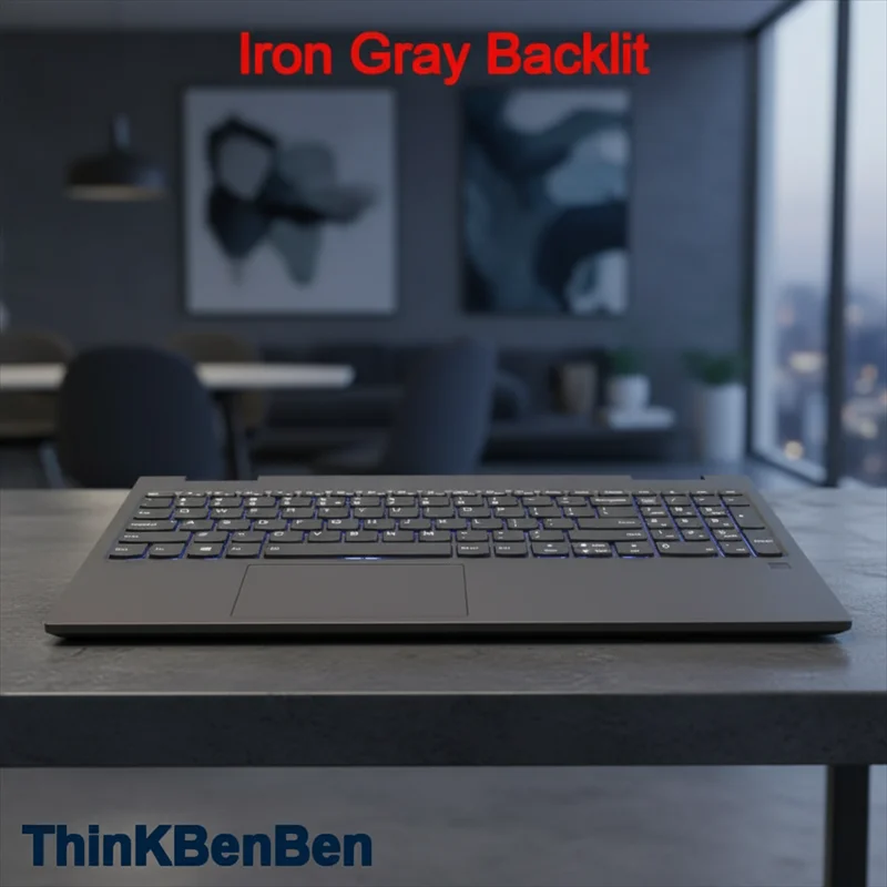 

Железно-серый верхний чехол с упором для рук, чехол с подсветкой, клавиатура для Lenovo Yoga C740 15, 15IML 5CB0U43795 5CB0U43804 5CB0U43812