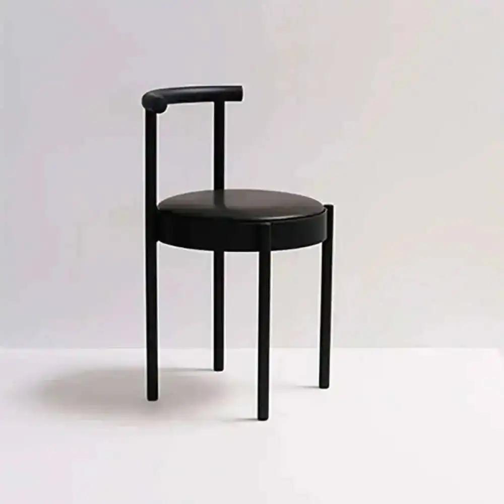 Silla de comedor nórdica con patas de hierro, silla de cocina, restaurante, cojín, moda, relax, Cadeira, Sillas Para Comedor, muebles