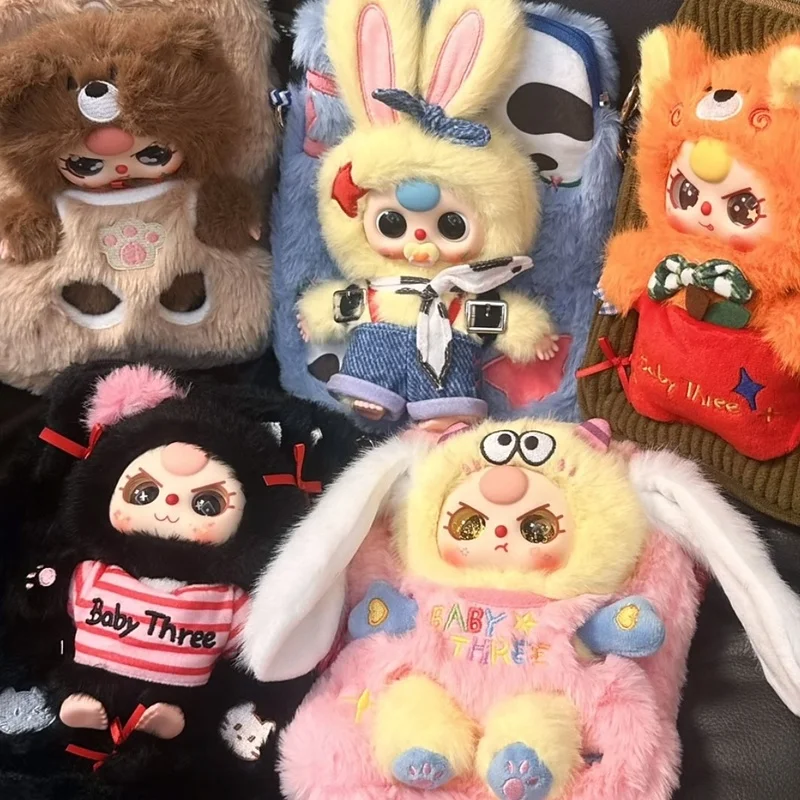 Pluszowa torba na ramię Baby Three Limited Edition z odpinaną zawieszką Niespodzianka Blind Box Akcesorium podróżne do telefonu komórkowego Śliczna zabawka