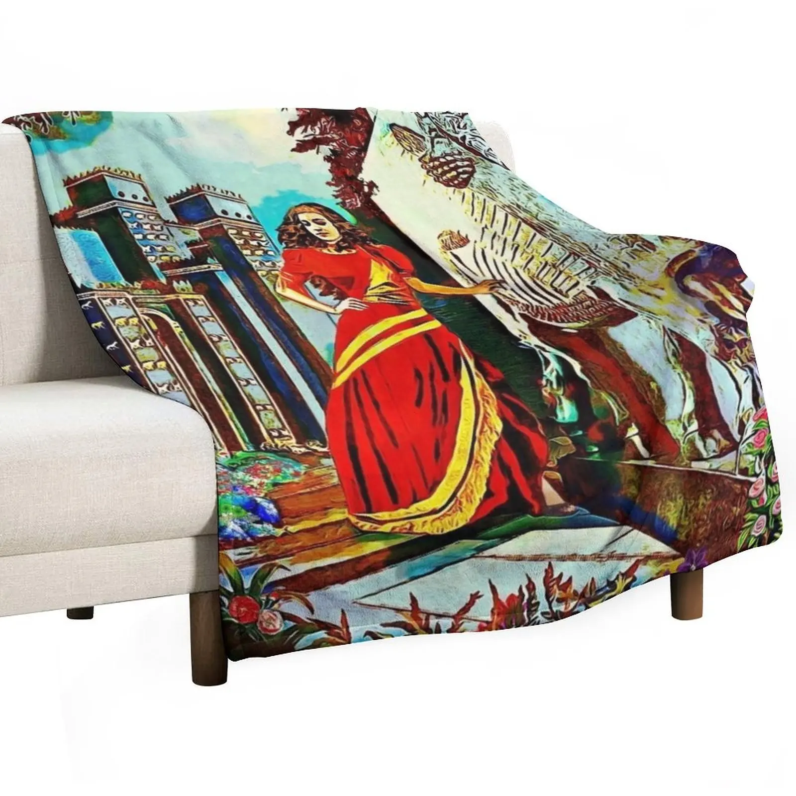 

Queen Shamiram Throw Blanket for winter Soft Plaid Retros for babies Blankets