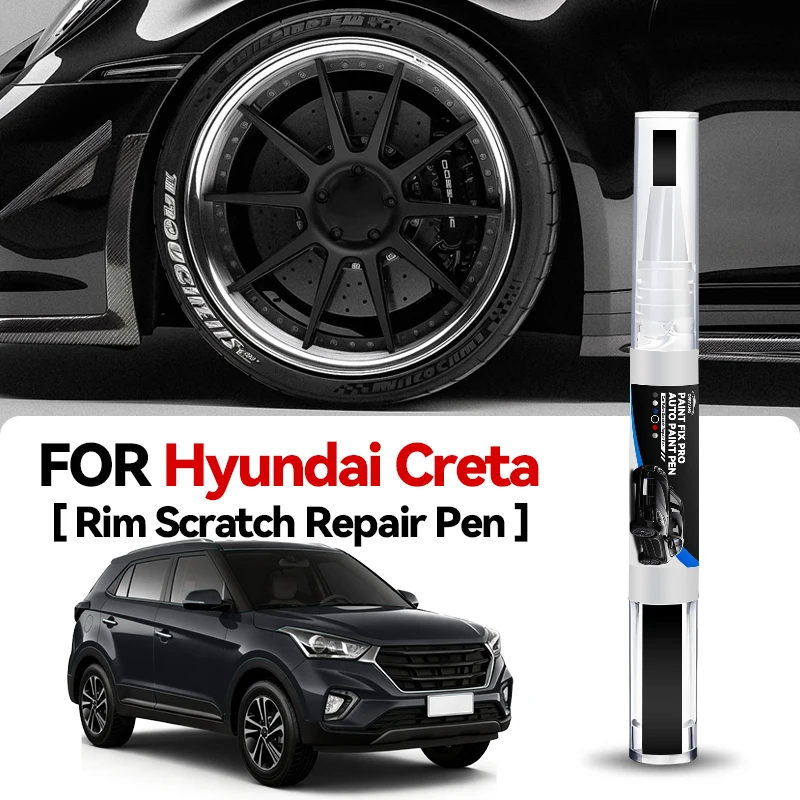 

Ручка-карандаш для подкраски колесных дисков Hot Wheel для Hyundai Creta, средство для ремонта царапин, аксессуары для авто, черный, белый, синий, G