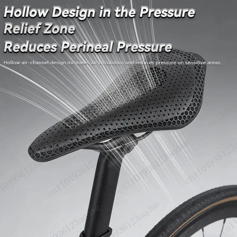 printed seat cushion mountain road bicycle anti-butt pain breathable comfortable saddle