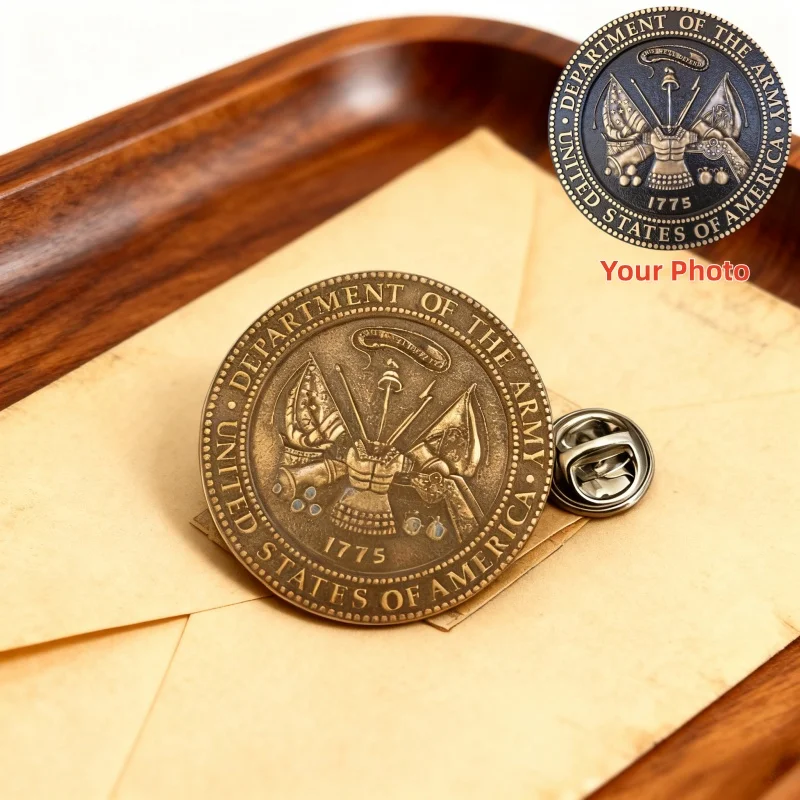 Custom Photo Brooch Personalized Commemoration Stainless Steel Hats for Jackets Backpacks Gift Souvenir Badge for Men