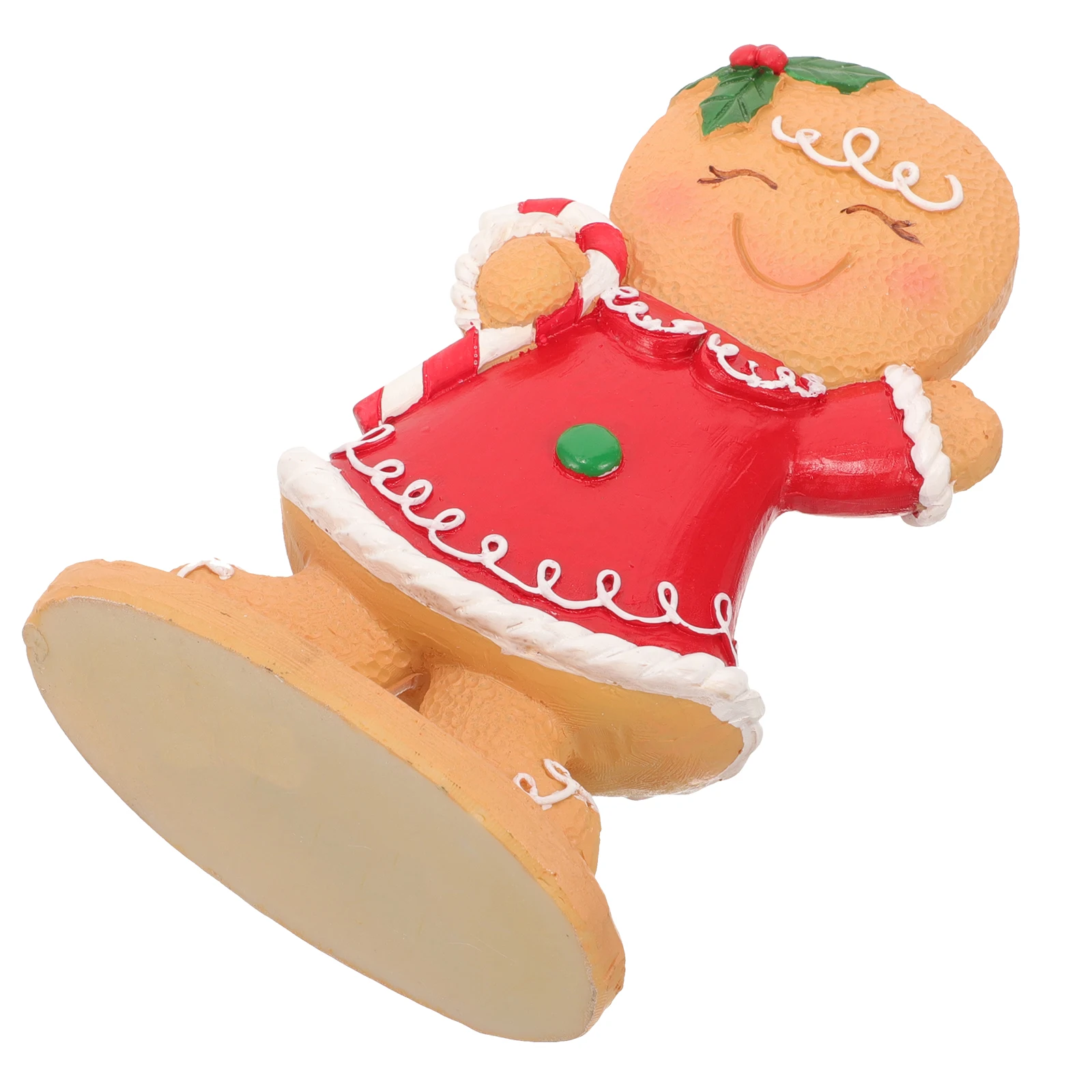 

Xmas Gingerbread Man Tabletop Ornament Festive Christmas Decoration for Desktop Centerpiece Holiday Party Favor Mini Gingerbread