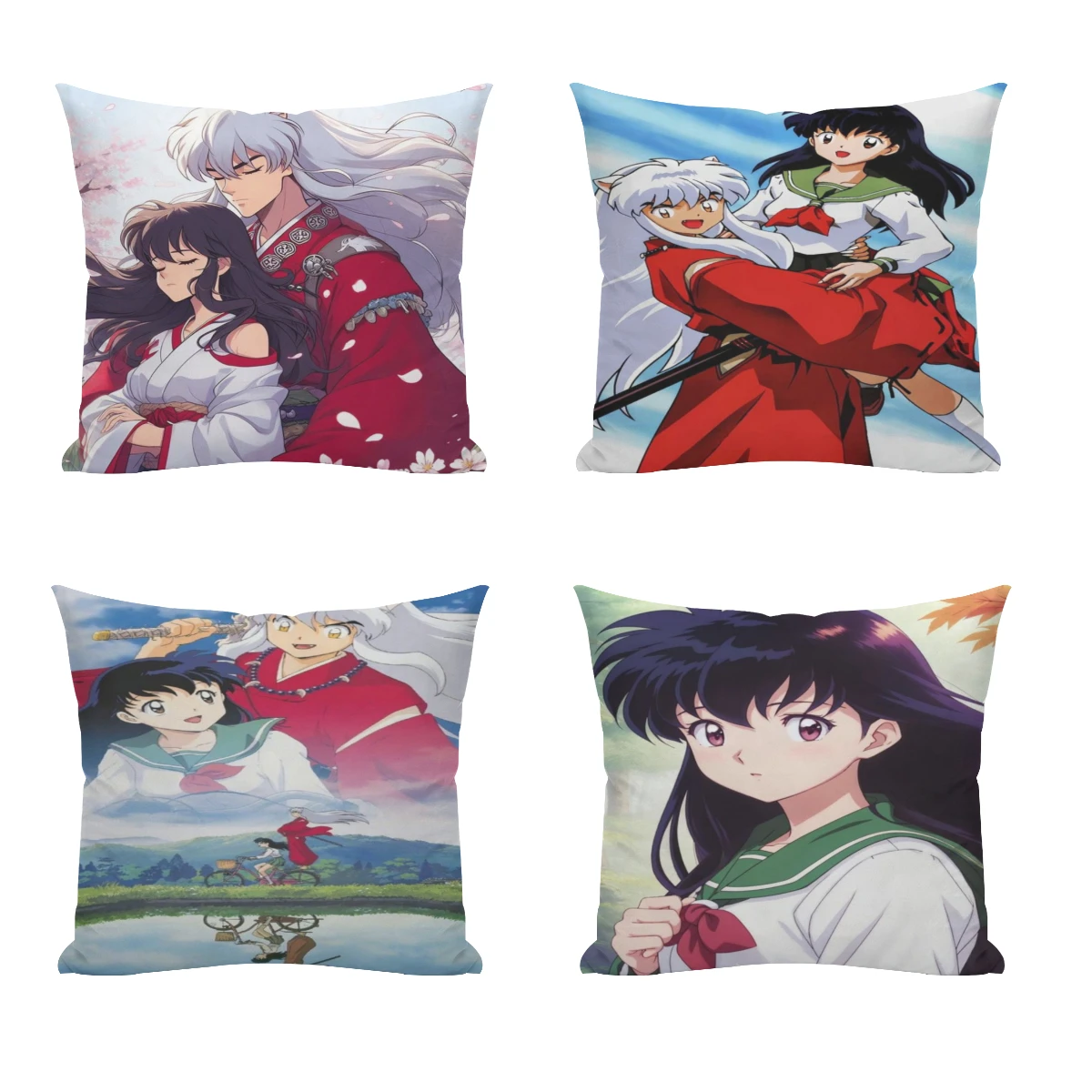 Kagome And Inuyasha Anime Pillowcase Cushions Cover Cushions Home Decoration Pillows For Sofa