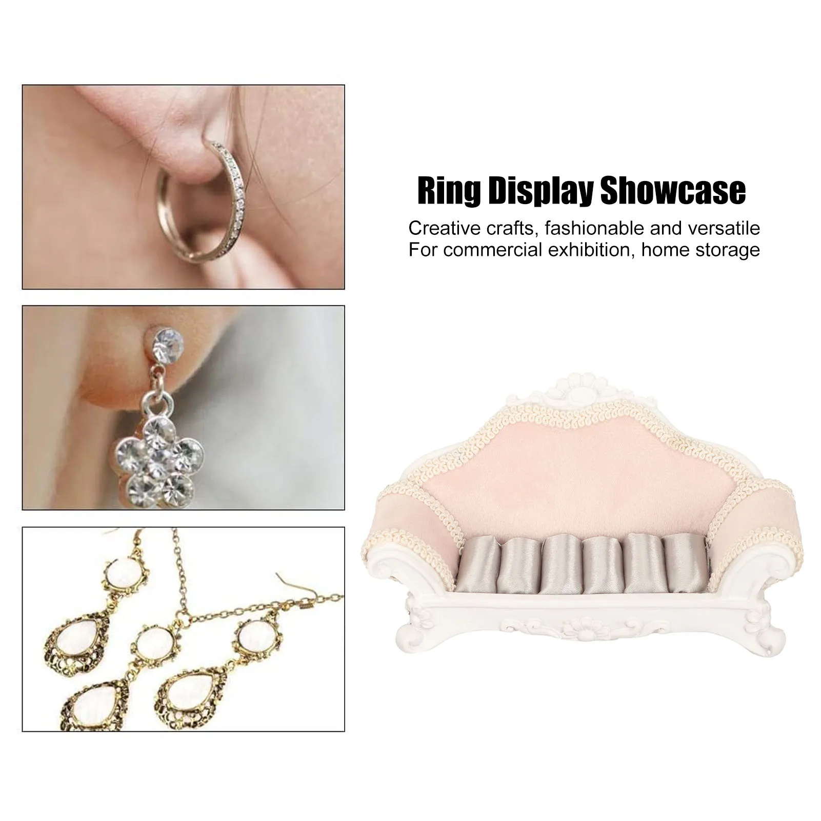 

Ящик для хранения ювелирных изделий, диван, держатели для ювелирных изделий, держатель для изделий из смолы для свадьбы, Дня матери, розовый