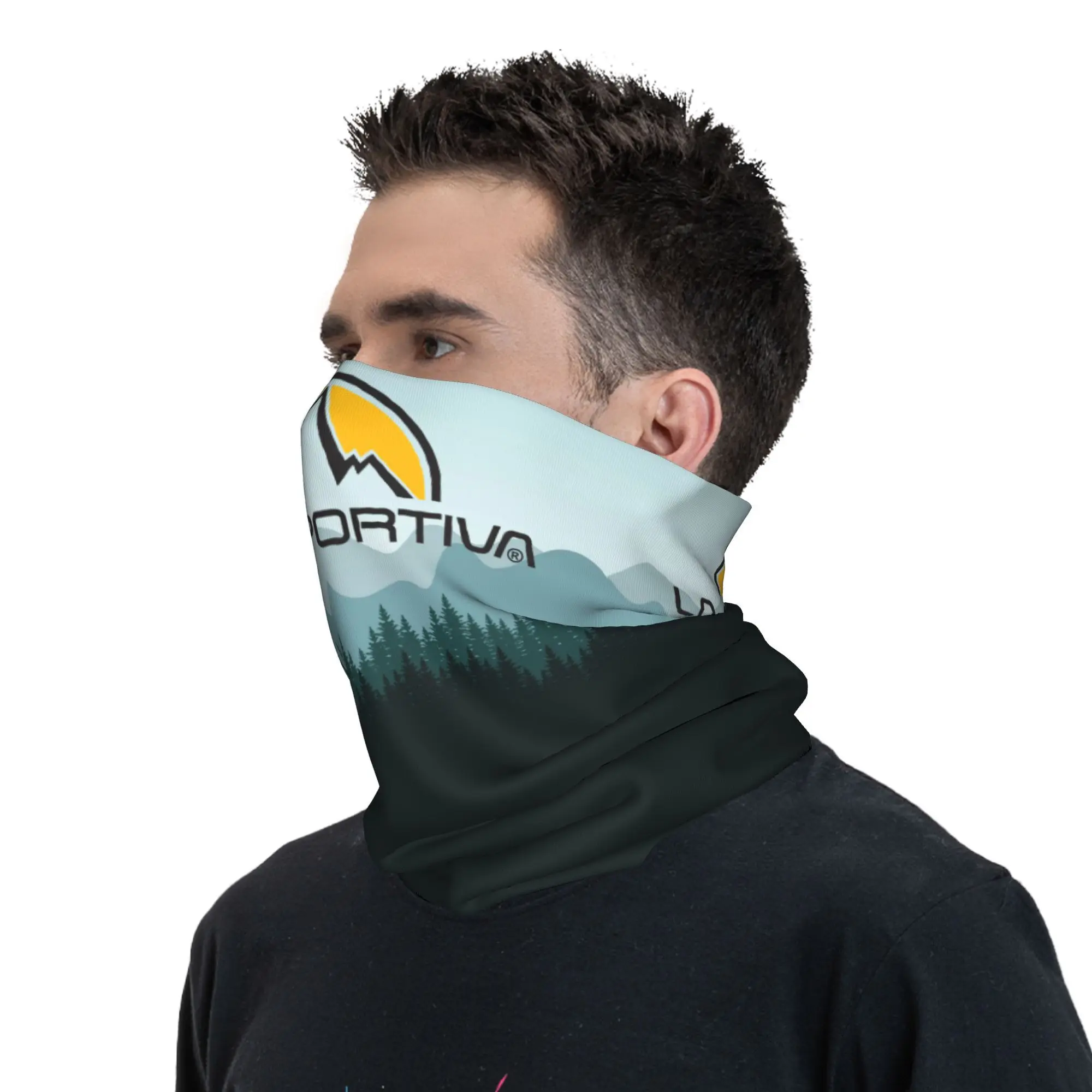 Custom La Sportiva Logo Winter Headband Neck Warmer Men Women Hiking Hunting Tube Scarf  Face Bandana Gaiter