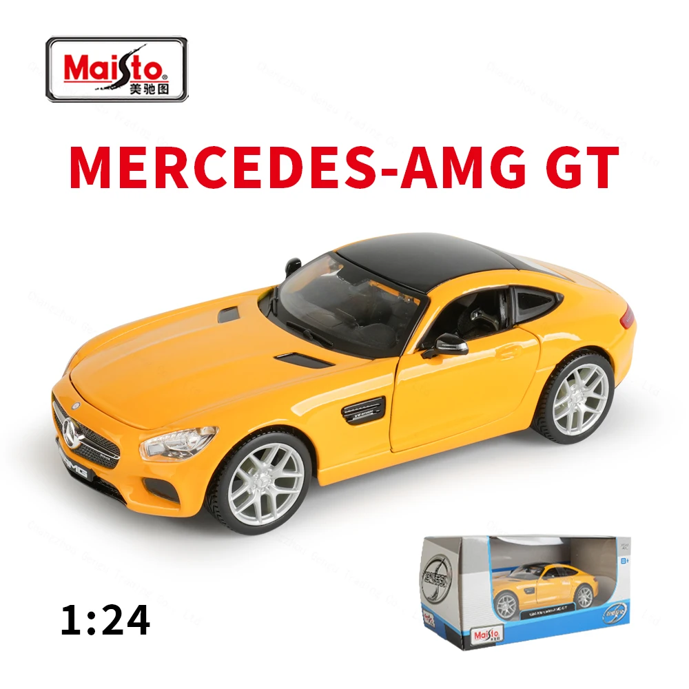 

Maisto 1:24 Mercedes AMG GT Sports Car Static Die Cast Vehicles Collectible Model Car Toys