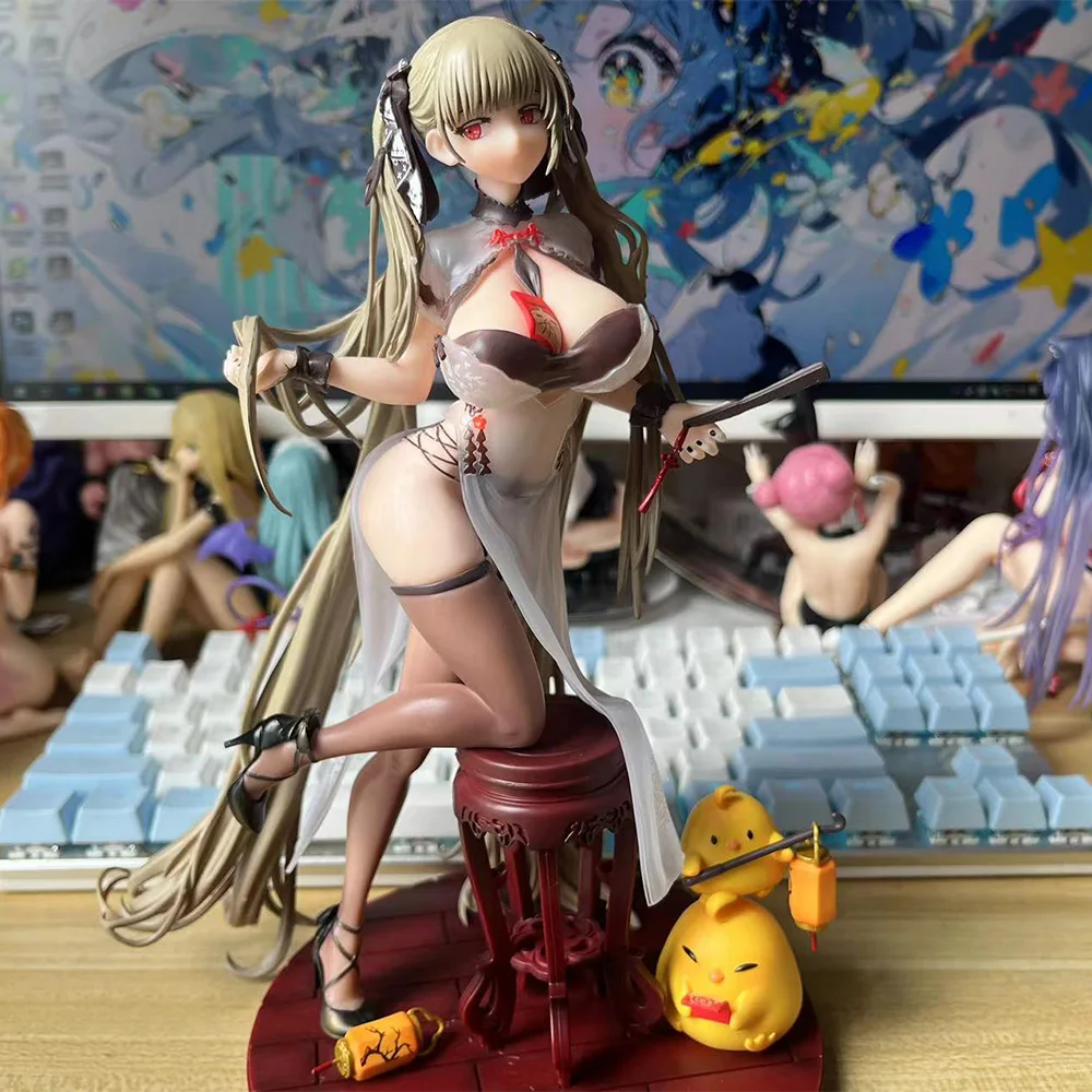 

24cm Anime Game Azur Lane Girl Figure HMS Formidable Cheongsam Soft Chest Ver. Action Figurine Adult Anime Girl Statue