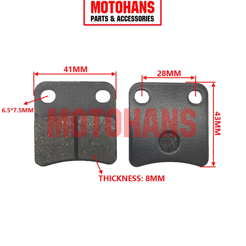 شبه معدني دراجة نارية الفرامل وسادة دراجة نارية الملحقات لهوندا DIO50 AF25 AF28 AF35 #6