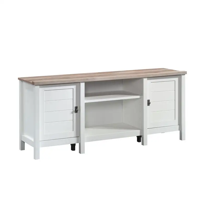 

White Credenza with Modern Design and Ample Storage Space